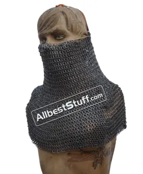 Chain Mail Camail Round Riveted Heavy 16 Gauge Medium